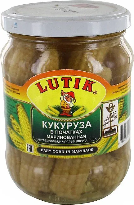 Եգիպտացորենի կողրիկներ մարինացված «Lutik» 340գ