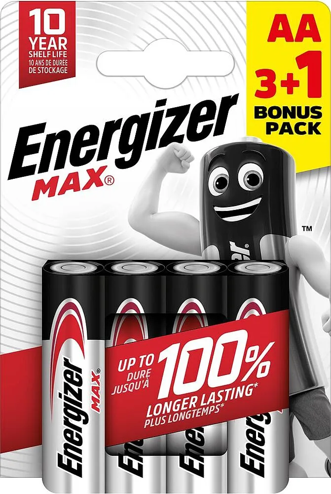 Էլեկտրական մարտկոց «Energizer Max AA» 4 հատ