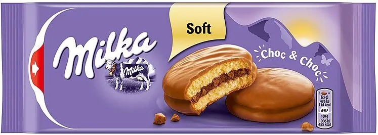 Թխվածքաբլիթ բիսկվիթային «Milka Choc & Choc» 150գ