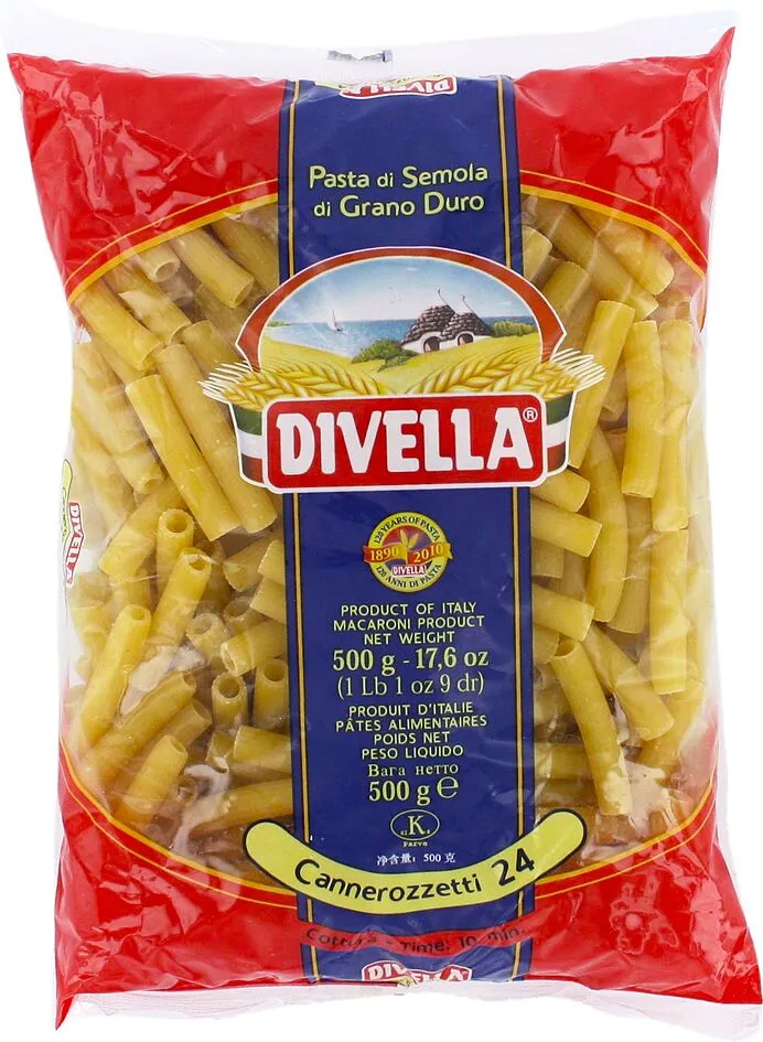 Մակարոն «Divella Cannerozzetti № 24» 500գ