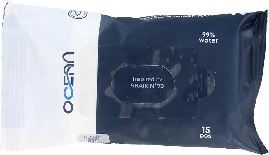 Անձեռոցիկ խոնավ «Ocean Shaik N70» 15 հատ