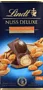 Շոկոլադե սալիկ նուշով «Lindt Nuss Deluxe» 110գ