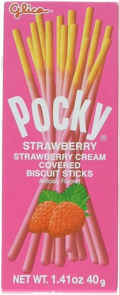 Թխվածքաբլիթ ելակով «Pocky» 40գ