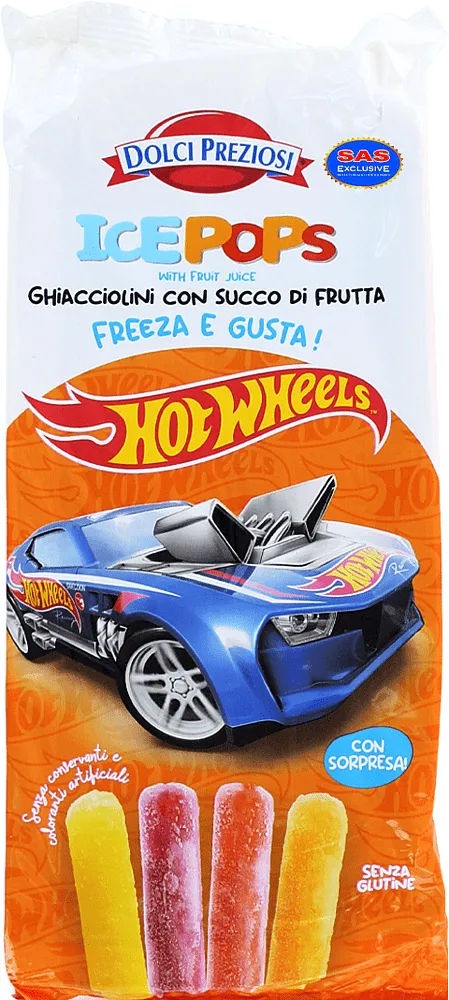 Սառույց մրգային «Dolchi Preziosi Hot Wheels» 400մլ
