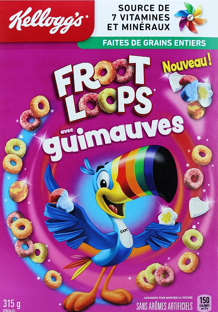 Պատրաստի նախաճաշ «Kellogg's Froot Loops» 315գ