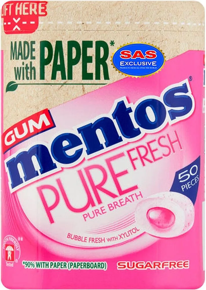 Մաստակ բաբլի «Mentos Pure Fresh» 100գ