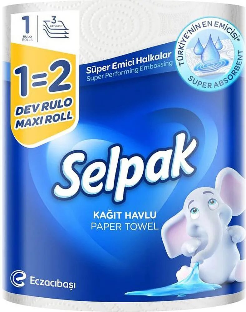 Թղթե սրբիչ «Selpak» 1հատ