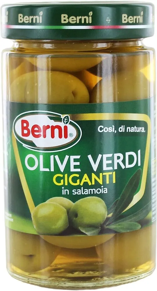 Ձիթապտուղ կանաչ կորիզով «Berni» 310գ