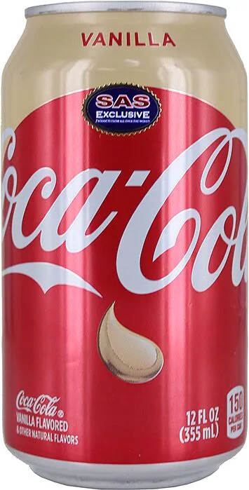 Զովացուցիչ գազավորված ըմպելիք վանիլային «Coca Cola Classic Vanilla» 330մլ