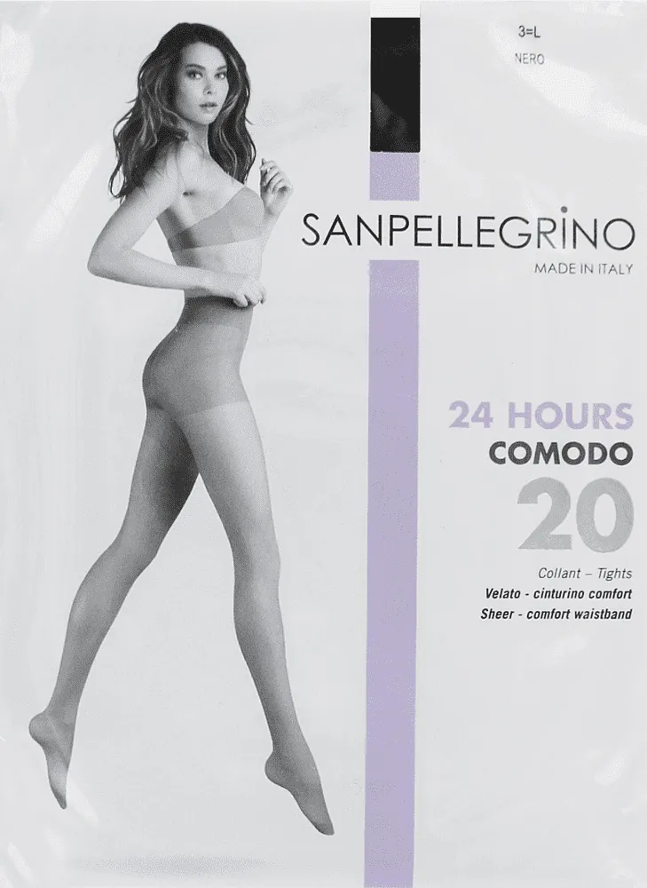 Զուգագուլպա սև «Sanpellegrino Comodo Nero 20 Den N3»