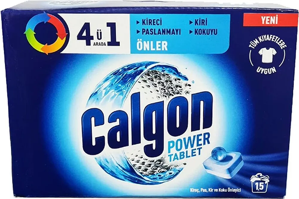 Լվացքի մեքենայի հաբեր «Calgon» 15հատ