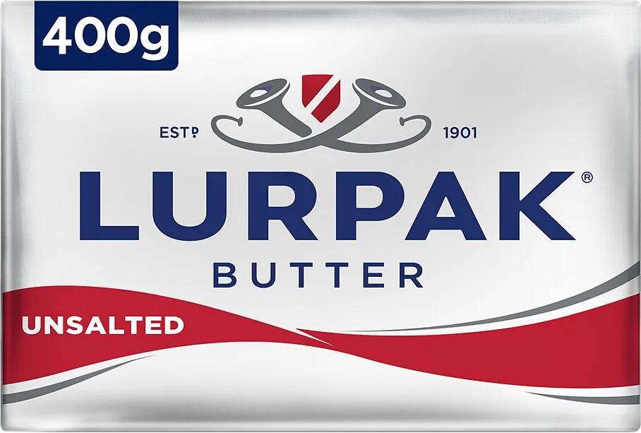 Կարագ սերուցքային «Arla Lurpak» 400գ, յուղայնությունը` 82%