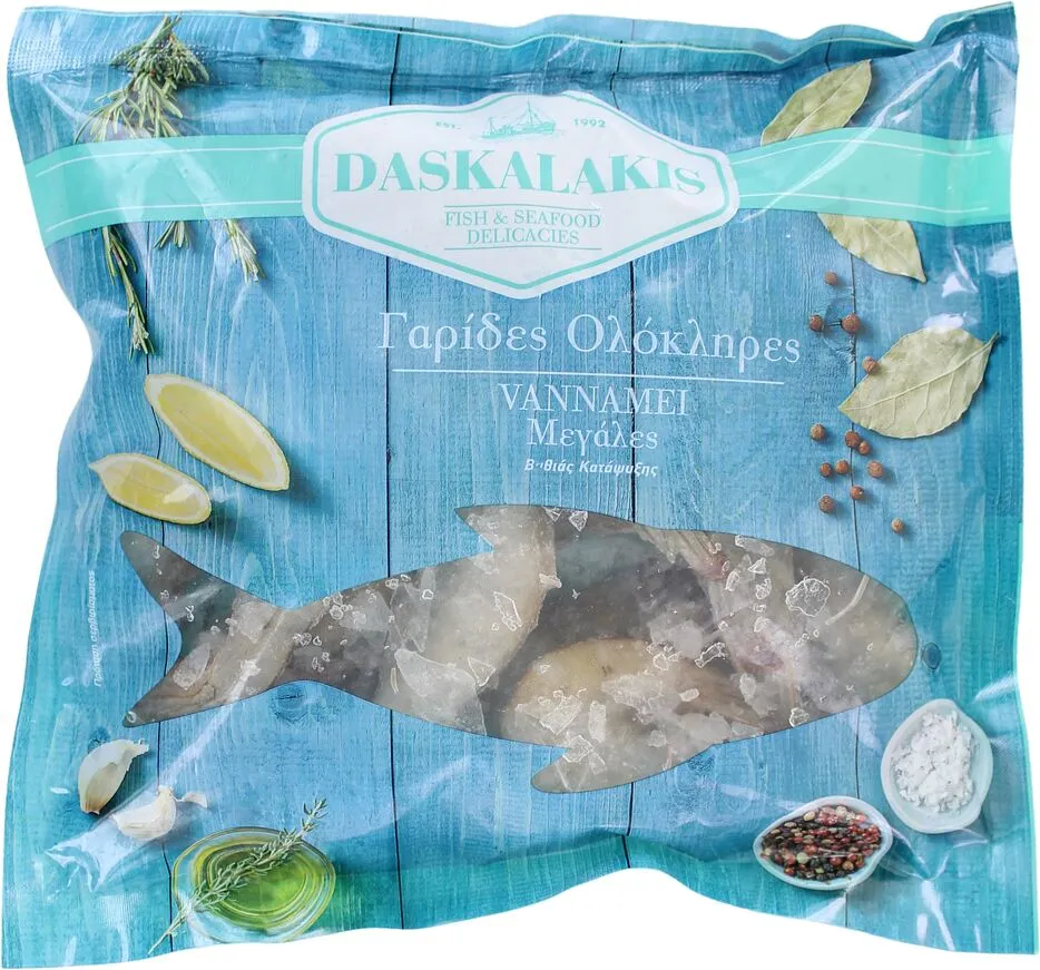 Ծովախեցգետին սառեցված «Daskalakis Vannamei» 500գ