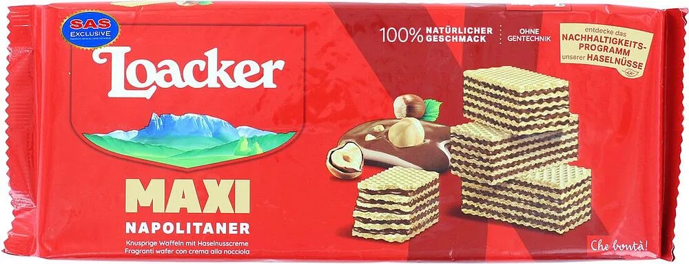 Վաֆլի պնդուկի մածուկով «Loacker» 200գ