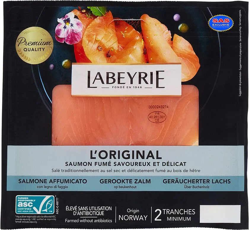 Սաղմոն ապխտած «Labeyrie» 75գ
