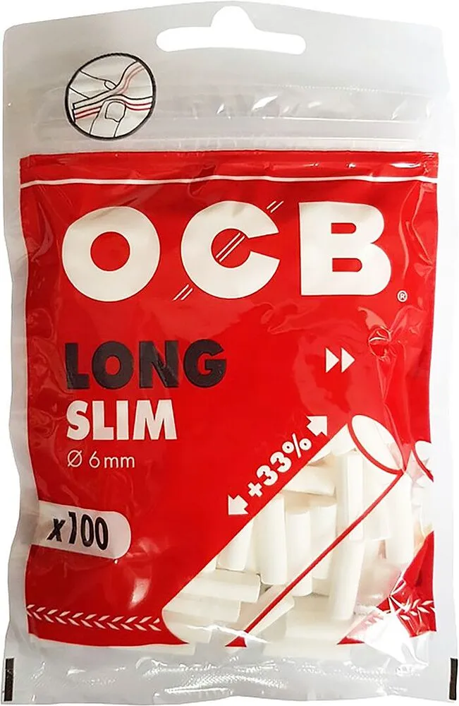 Ծխախոտի ֆիլտր «OCB Slim Long» 100 հատ