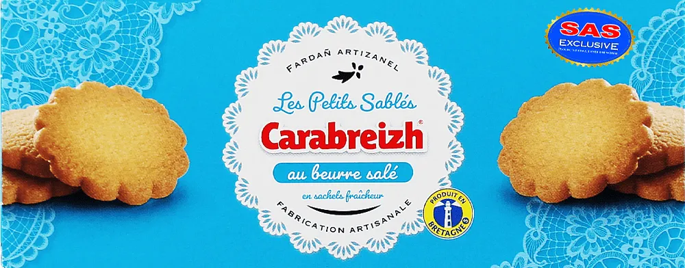 Թխվածքաբլիթ աղի կարագով «Carabreizh» 100գ
