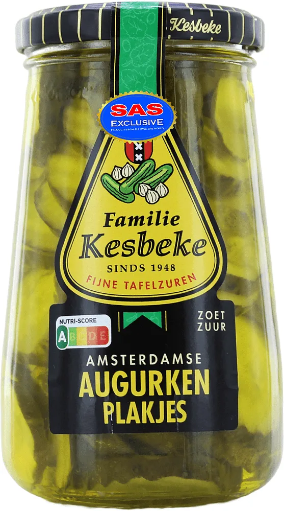 Մարինացված վարունգի կտորներ «Familie Kesbeke» 370մլ