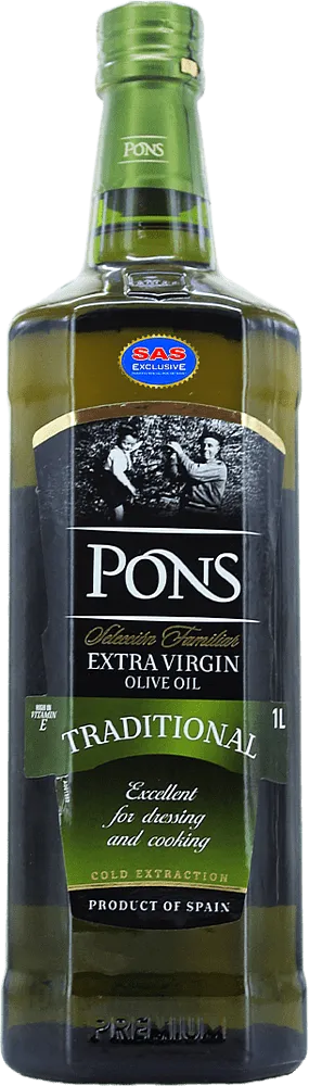 Ձեթ ձիթապտղի «Pons Extra Virgin» 1լ