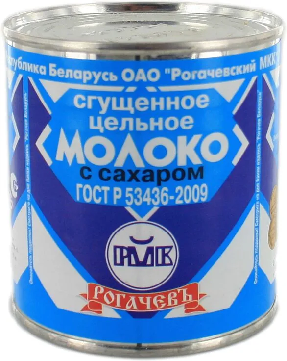 Խտացրած կաթ «Рогачевъ» 380գ, յուղայնությունը` 8.5%