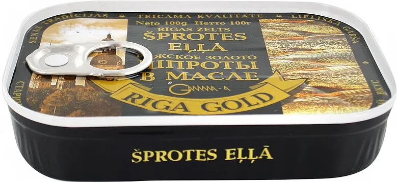 Շպրոտ ձեթի մեջ «Riga Gold» 100գ