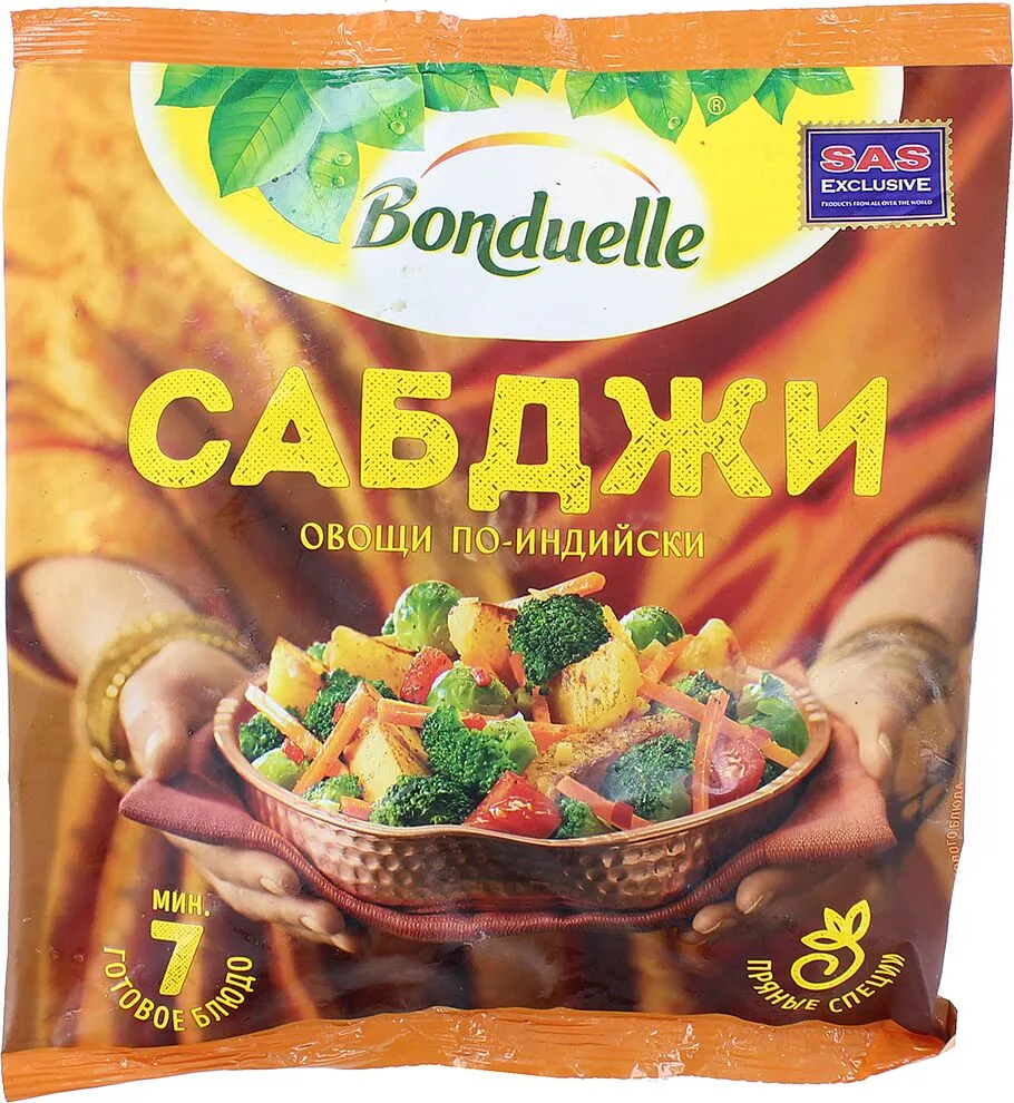 Բանջարեղեններ-սաբջի սառեցված «Bonduelle» 400գ

