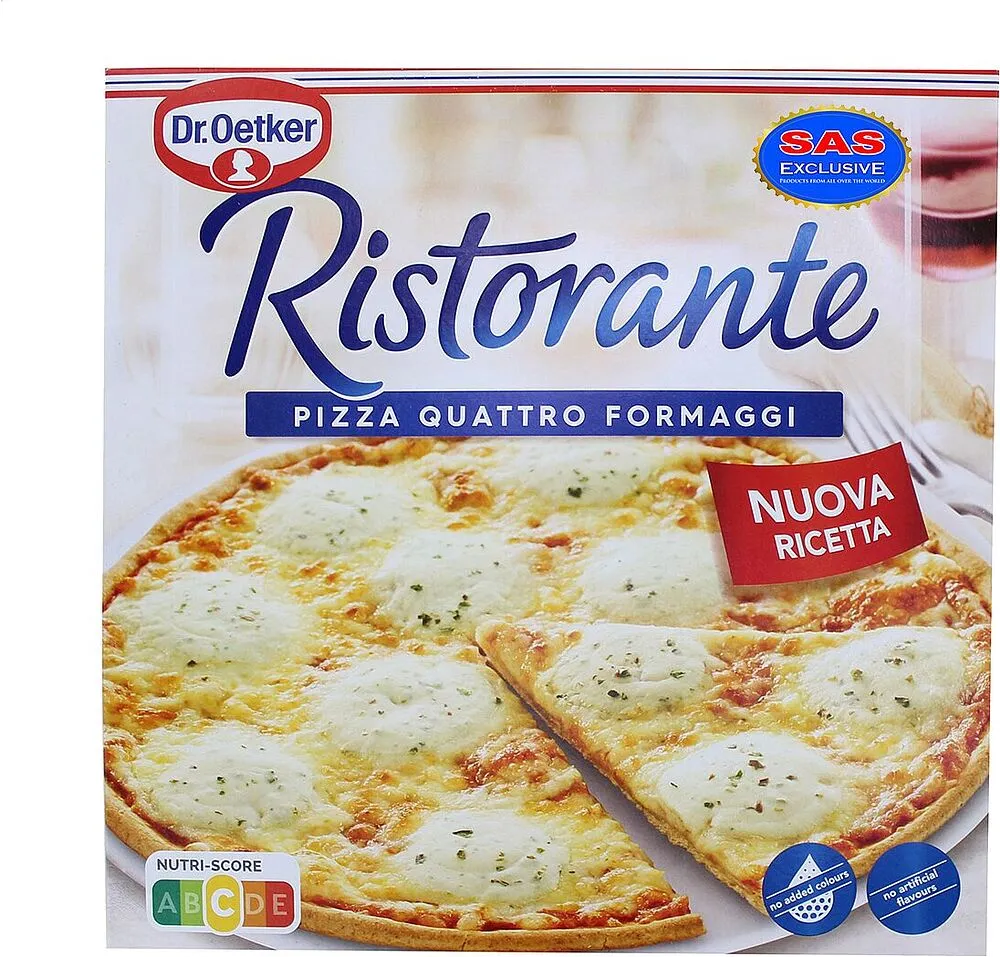 Պիցցա սառեցված «Dr.Oetker Ristorante Quattro Formaggi» 340գ