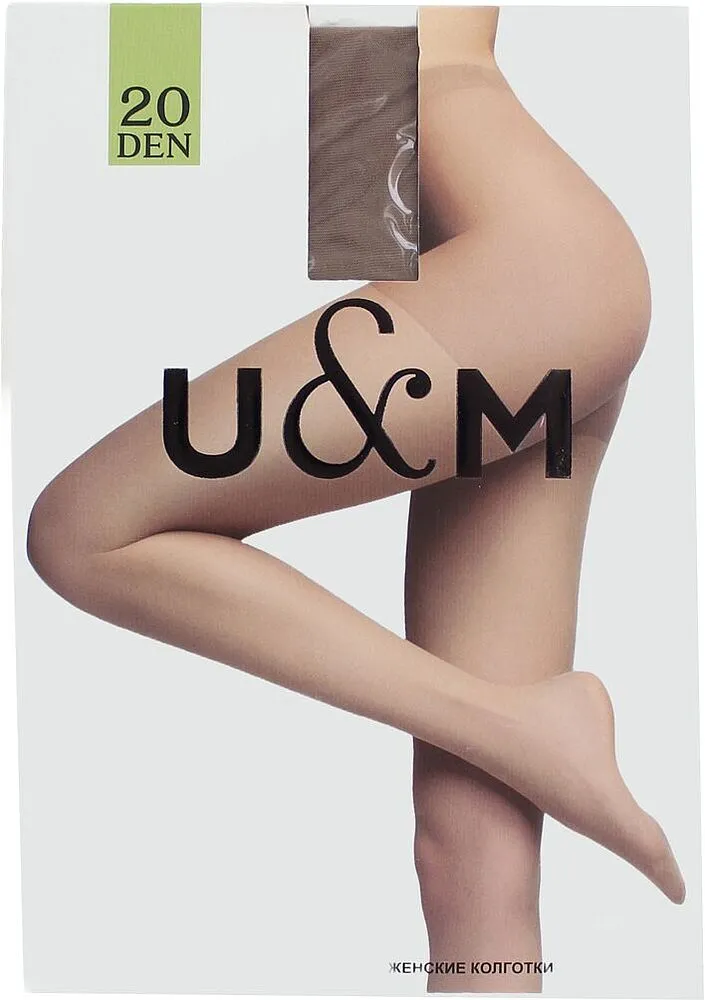 Զուգագուլպա «U&M 20 Den XXL» Բրոնզագույն