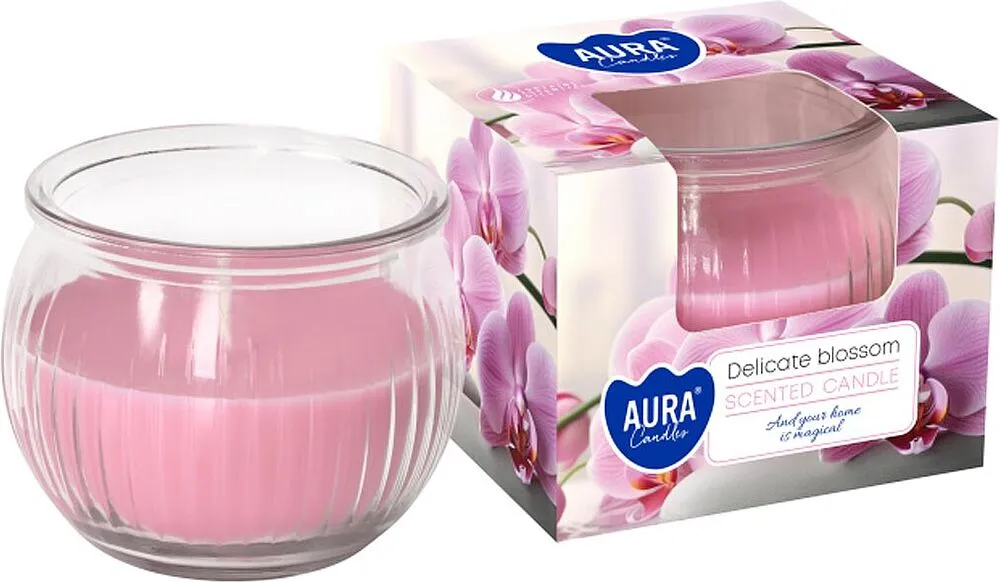 Մոմ անուշաբույր «Aura Delicate Blossom» 80գ