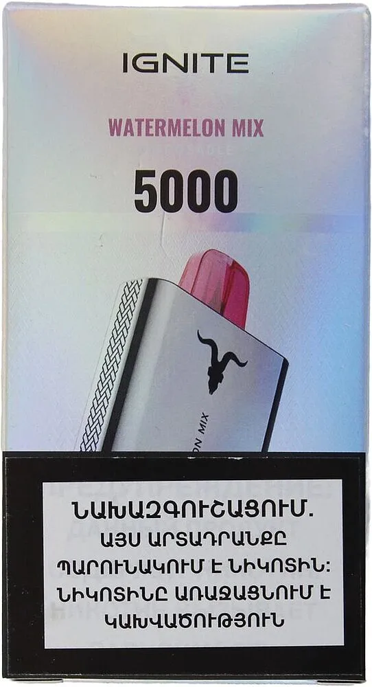 Էլեկտրական ծխախոտ ձմերուկի «Ignite» 5000 ծուխ
