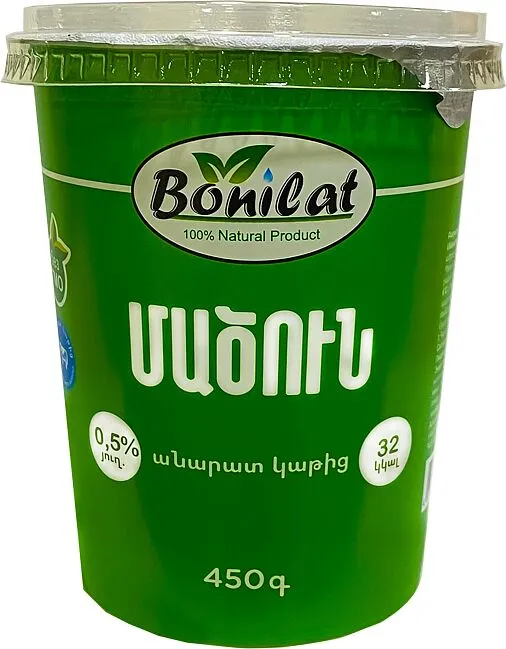 Մածուն «Բոնիլատ» 450գ, յուղայնությունը` 0.5%
