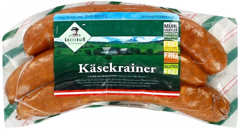 Նրբերշիկ պանրով «Greisinger Kasekrainer» 300գ
