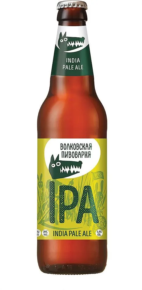 Գարեջուր «Волковская Пивоварня IPA» 0.45լ