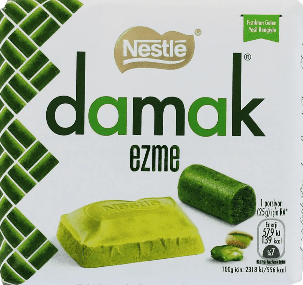 Շոկոլադե սալիկ պիստակով «Nestle Damak» 55գ