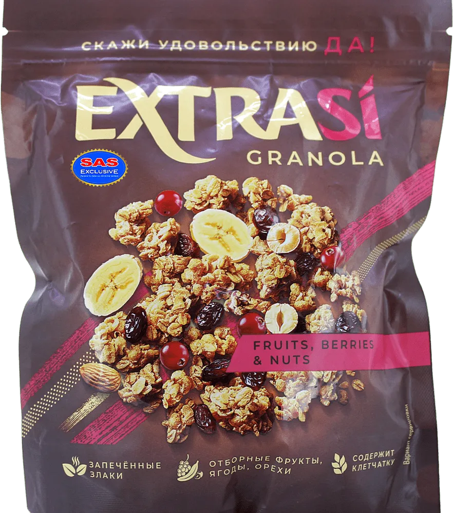 Մյուսլի «Extrasi Granola Fruits, Berries & Nuts» 300գ