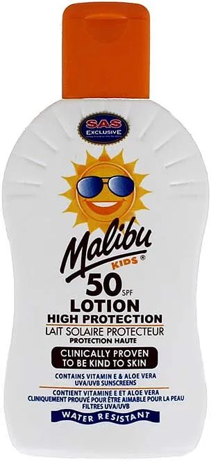 Արևապաշտպան լոսյոն մանկական «Malibu 50 SPF» 200մլ