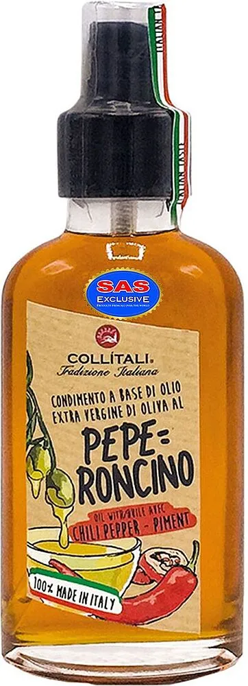 Ձեթ ձիթապտղի պղպեղի համով «Collitali Peperoncino Extra Virgin» 100մլ

