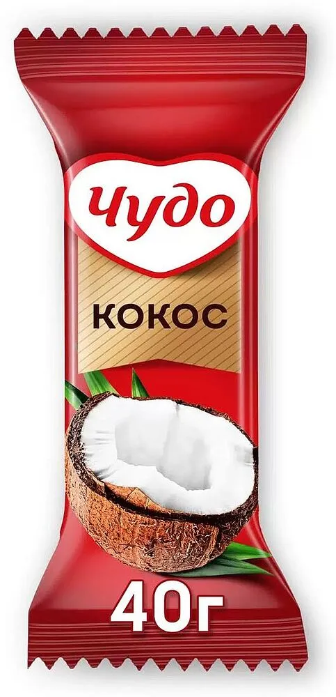 Պանրիկ ջնարակապատ կոկոսի «Чудо» 40գ