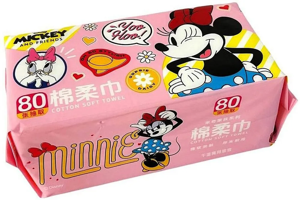 Անձեռոցիկ բամբակե «Disney Mickey & Friends» 80 հատ