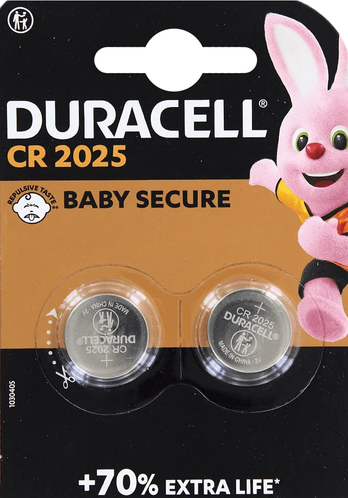 Լիթումային մարտկոց «Duracell CR2025» 2 հատ