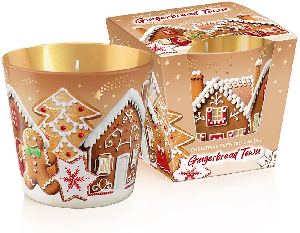 Մոմ անուշաբույր «Bartek Gingerbread Town» 115գ
