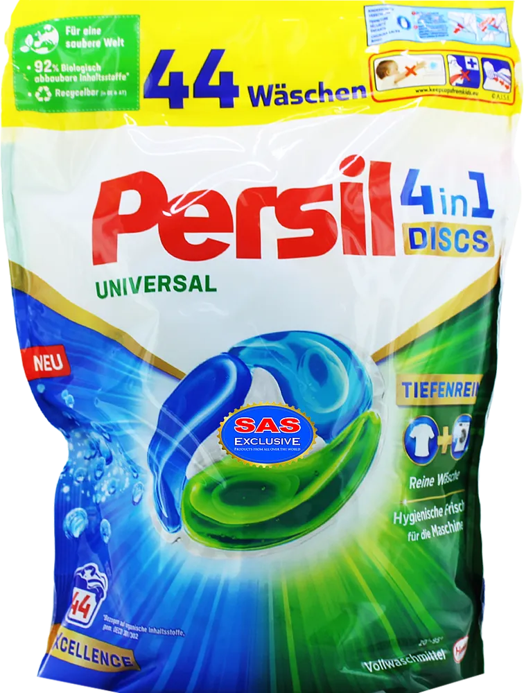 Լվացքի պարկուճներ ունիվերսալ «Persil 4in1» 44 հատ