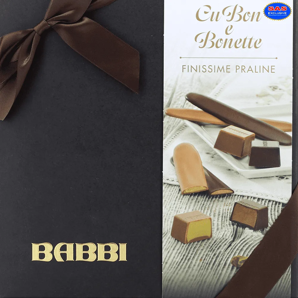 Շոկոլադե կոնֆետների հավաքածու «Babbi Cu Bon e Bonette» 164գ
