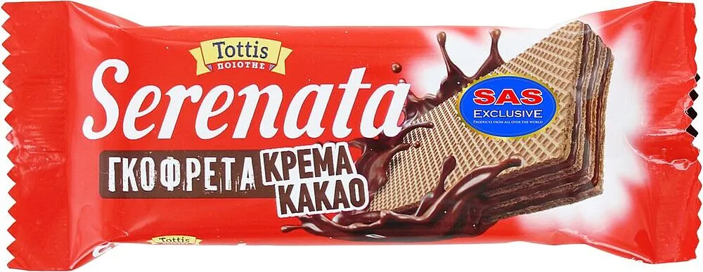 Վաֆլի կակաոյի կրեմով «Tottis Serenata» 25գ
