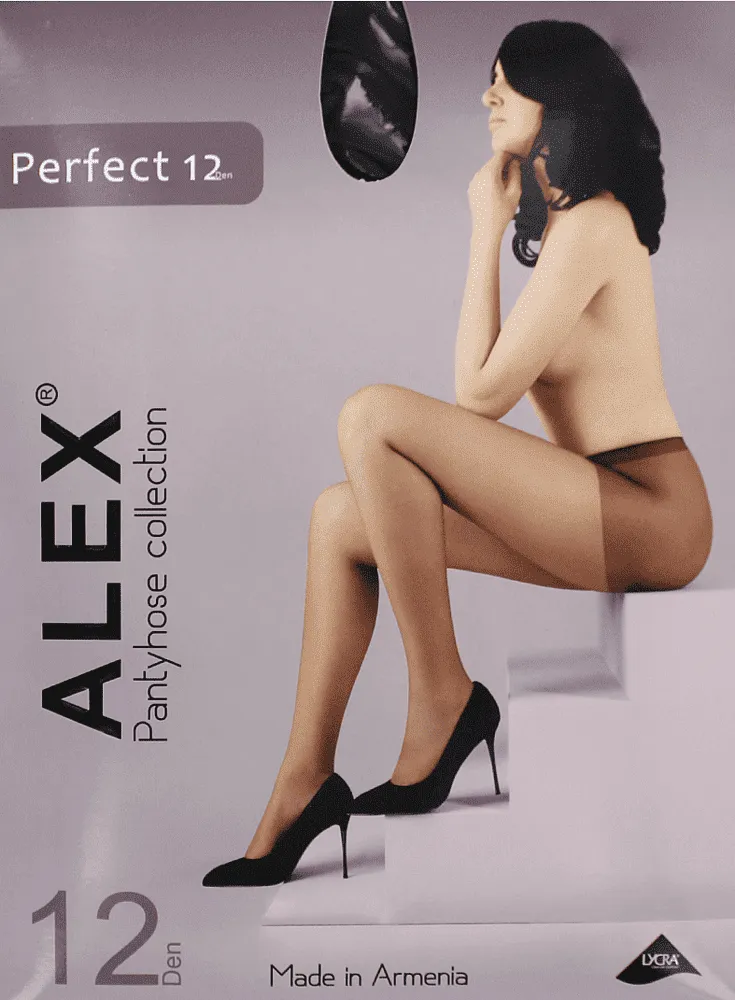 Զուգագուլպա սև «Alex Perfect 12 Den N3»