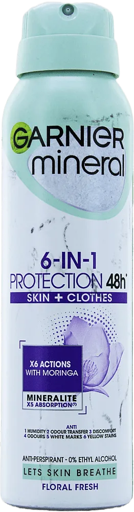 Հակաքրտինքային աէրոզոլային միջոց «Garnier 6-in-1 Protection» 150մլ