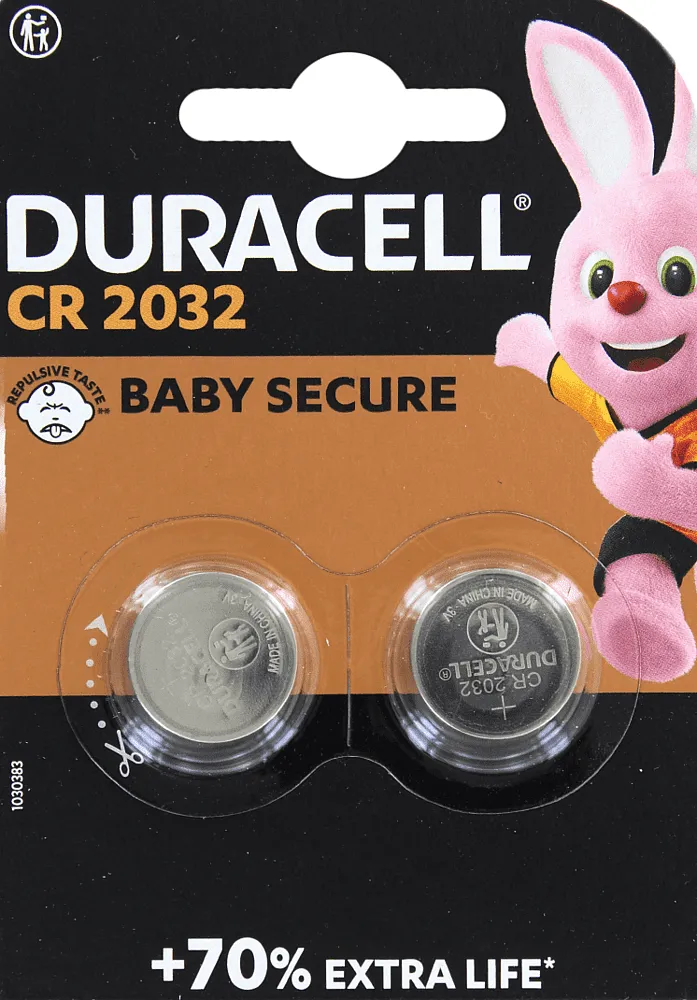 Լիթումային մարտկոց «Duracell CR2032» 2 հատ
