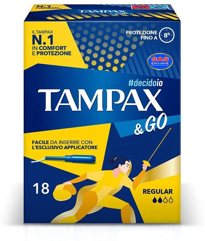 Ներդիրներ «Tampax Go Regular» 18 հատ
