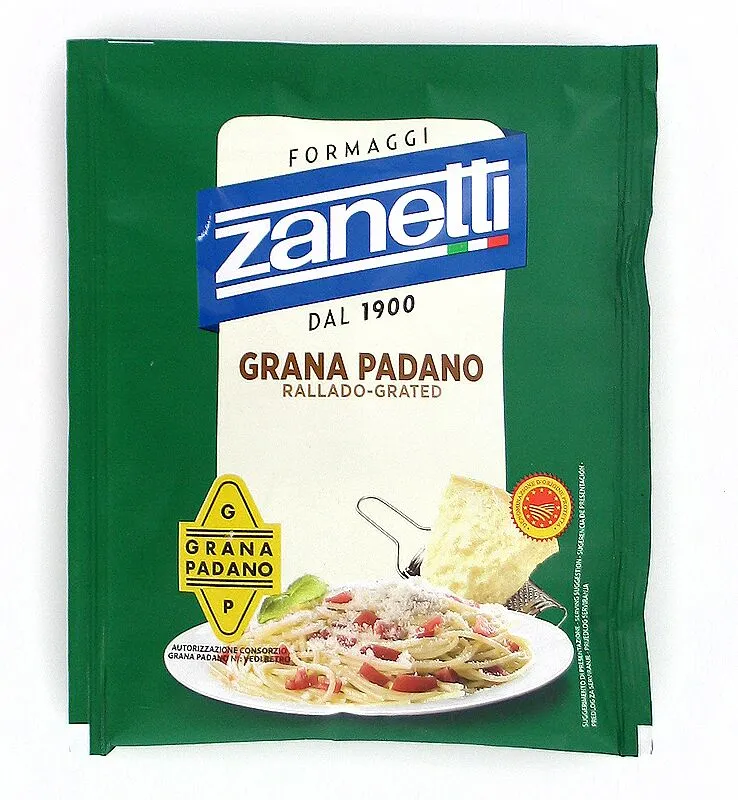 Պանիր պինդ քերած «Zanetti Grana Padano» 50գ
