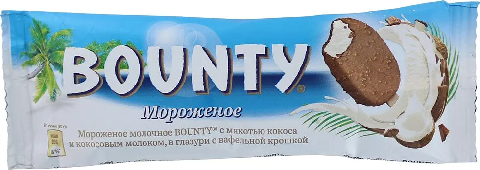 Պաղպաղակ կոկոսի «Bounty» 60գ